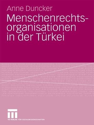 cover image of Menschenrechtsorganisationen in der Türkei